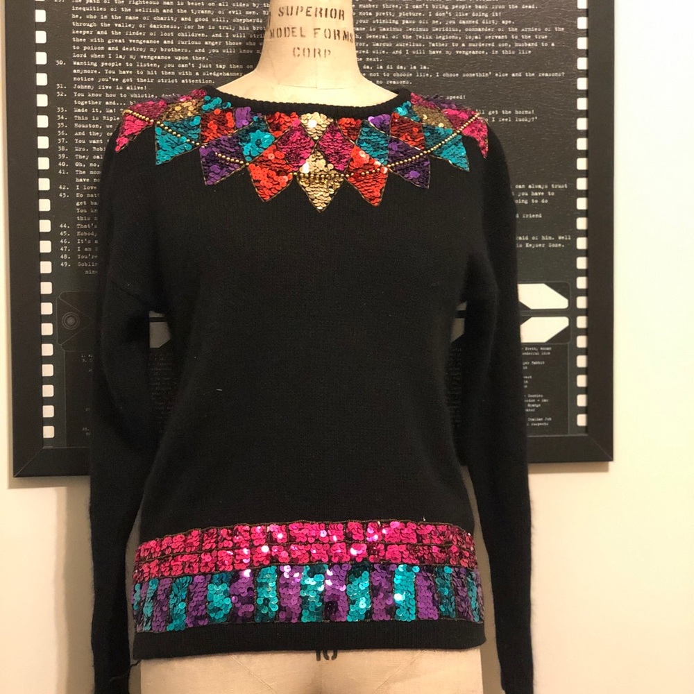 Sequin Vintage Sweater